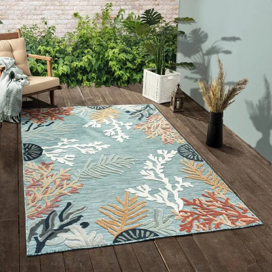 Veranda 82103AMT Aqua Multi Rug