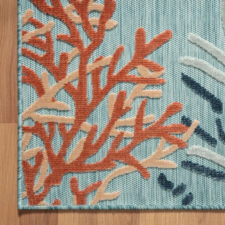 Veranda 82103AMT Aqua Multi Rug