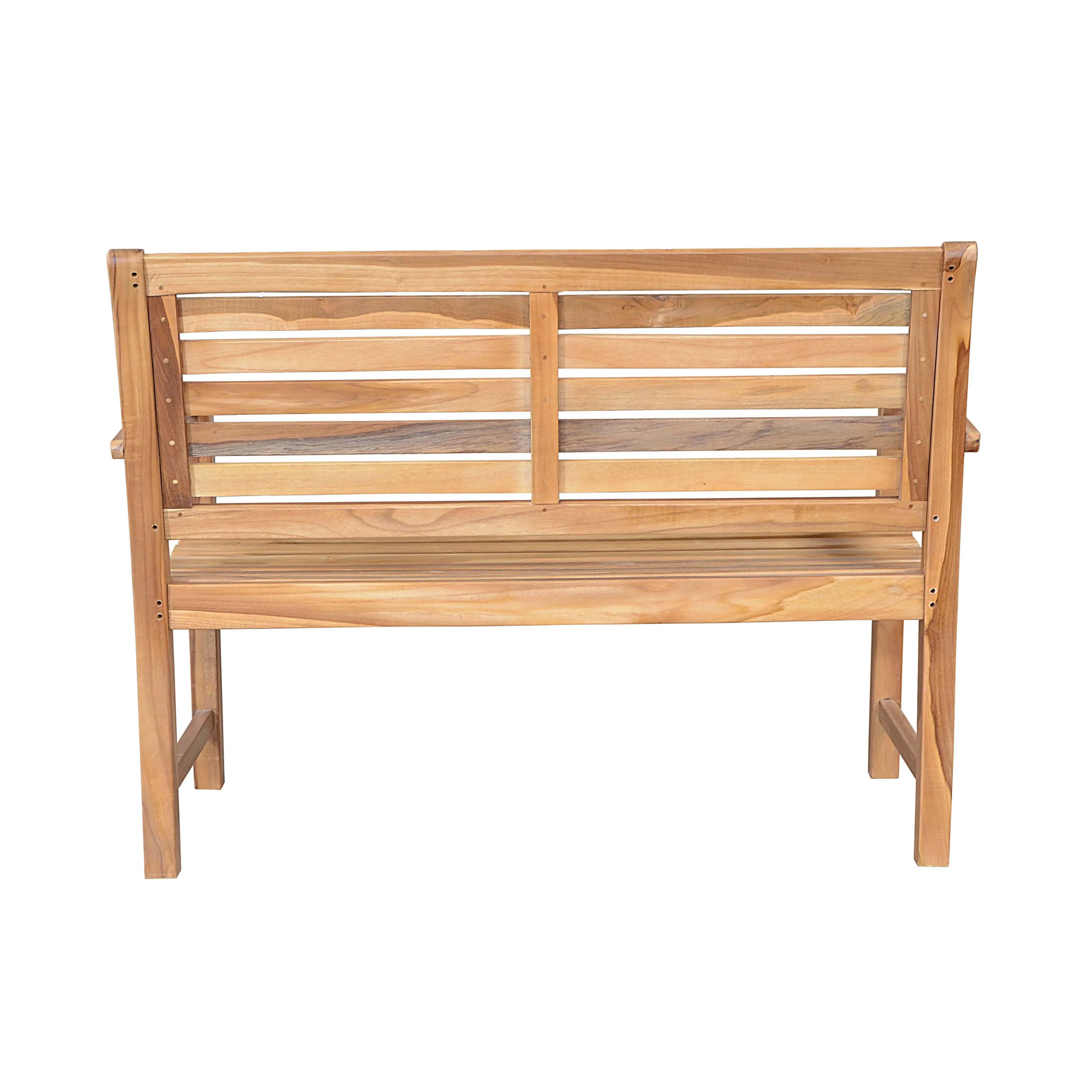 Victoria 48" 2-Seater Bench, 36 H x 49 W x 26 L, Crafted Solid In Teak, Arrives In 5-9 Working Days, Delivered Free.