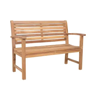 Victoria 48" 2-Seater Bench, 36 H x 49 W x 26 L, Crafted Solid In Teak, Arrives In 5-9 Working Days, Delivered Free.