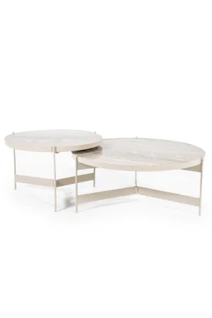 White Modern Coffee Table Set (2) | By-Boo Sib